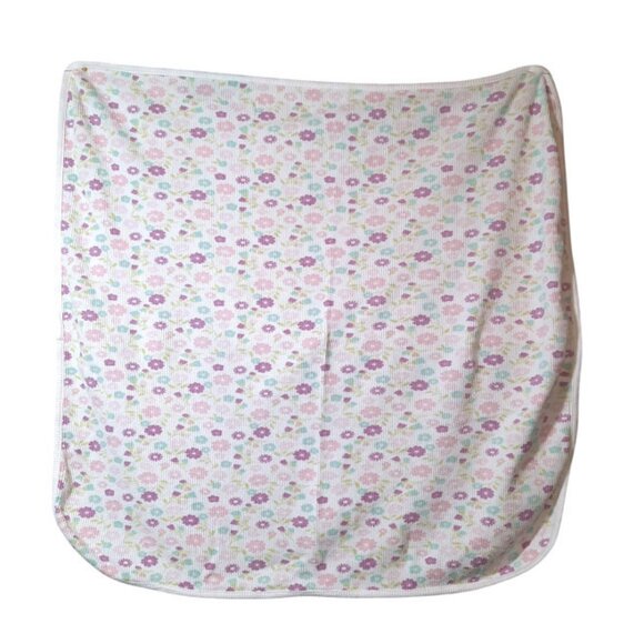 Parents Choice Floral Thermal Waffle Weave Security Lovey Blanket 26"X27" - Picture 3 of 4
